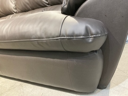大幅値下げしました！【ベットソファ/フェイクレザー】配達可能クリーニング済み【管理番号82612】