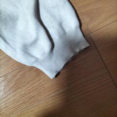 白いニット　Mサイズの画像