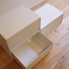 お買い得【無印良品】ポリプロピレンケース引出式・横ワイド・深型×３個【新品】の画像