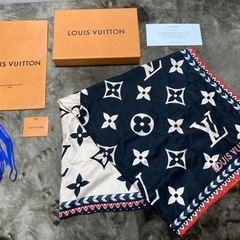ルイヴィトン LOUIS VUITTON バイカラー·ショール・...