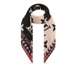 ルイヴィトン LOUIS VUITTON バイカラー·ショール・マフラー・ストール  LVクラフティ 品番M76487 美品　定価11万　正規品の画像