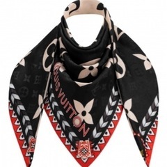 ルイヴィトン LOUIS VUITTON バイカラー·ショール・マフラー・ストール  LVクラフティ 品番M76487 美品　定価11万　正規品の画像