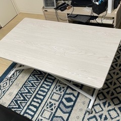 北欧風 昇降式テーブル(55cm×100cm) 