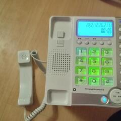 新品同様　固定電話　NSS-09 ホワイト　留守番機能　ナンバーディスプレイの画像
