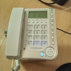 新品同様　固定電話　NSS-09 ホワイト　留守番機能　ナンバーディスプレイの画像