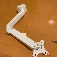 モニターアーム(白)　ガス圧 17〜27インチ