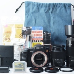 初心者向け○練習に最適○すぐ使える○Wズームレンズ○ソニー α200