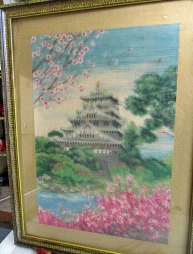 【大幅値下げ】絹織物絵