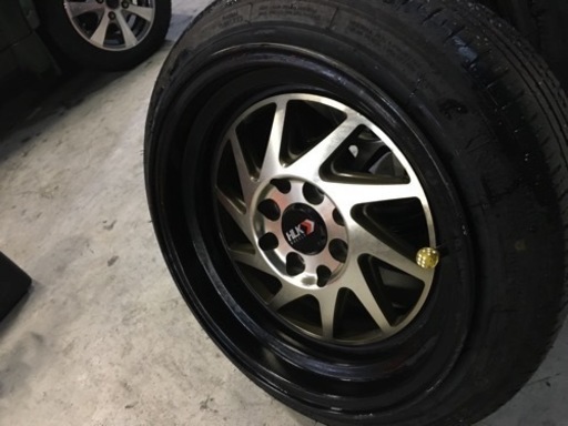 165/50R15 4本　15×8J  引っ張りたタイヤ&ホイール