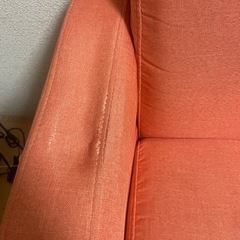 2人掛けソファ　収納付きの画像