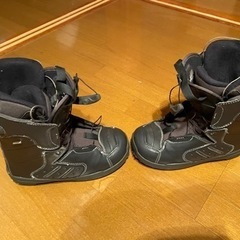 スノーボード　ブーツ(24.5)ブラックの画像