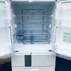 三菱ノンフロン冷凍冷蔵庫 ①‼️465L‼️64番 三菱✨ノンフロン冷凍冷蔵庫✨MR-E47S-N1‼️