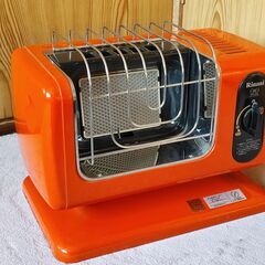 リンナイ　ガス赤外線ストーブ　R-460P　LPガス　 レトロ　ビンテージ　暖房器具　昭和レトロ　80年代　家電　ポップ　懐し　アナログ【PayPay決済・配送可】の画像