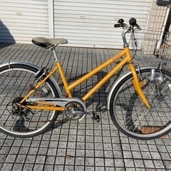新品⭐️黄色⭐️自転車 6段変速 26インチ 高炭素鋼 クロスバイク 新品⭐️黄色⭐️自転車 6段変速 26インチ 高炭素鋼 クロスバイク 楽天