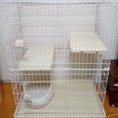 【値下げ中】キャットゲージ　二段　ハピネコ