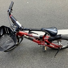 使用感あり子供用男の子16インチ自転車の画像