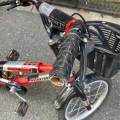 使用感あり子供用男の子16インチ自転車の画像