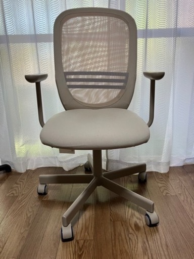 在宅・オフィス用　イス　ベージュ　IKEA