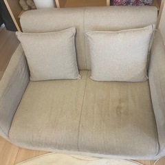 2人掛けコンパクトソファベッド✳︎クッション2こ付き