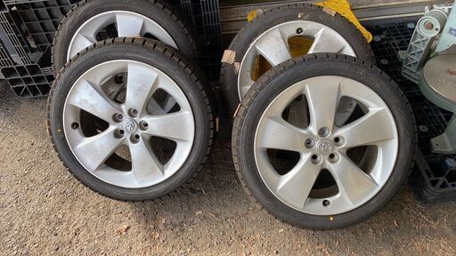 【受付終了】スタッドレスタイヤ 4本  215/45R17 91Q ホイールセット プリウス ピレリ ICE ASIMMETRICO