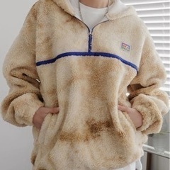 SHEIN ★ハーフジップ　パーカー　フーディーの画像