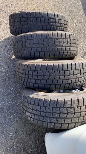 スタッドレスタイヤ 4本 195/65R15 91Q ホイールセット 18年製 WINTER MAXX DUNLOP