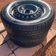 お取引終了⭐︎　スタッドレス&鉄チンホイール　2本セット　⭐︎ ...