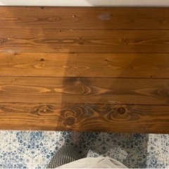 ローテーブル　おしゃれ　アイアン　ウッド　アメリカンの画像