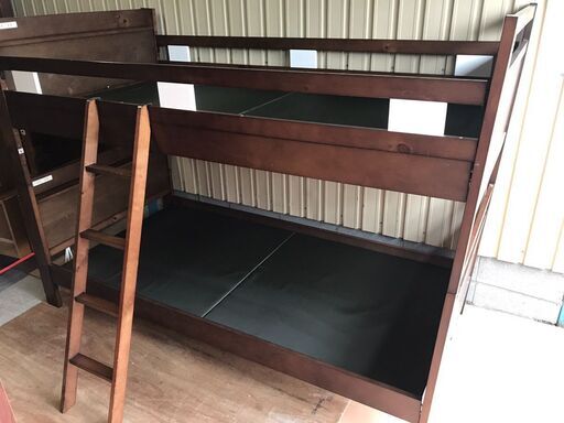 NITORI ニトリ 木製 二段ベッド ソラ DBR WH 2段 幅210cm×奥行104cm×高さ150cm