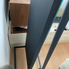 美容室　大きな鏡　全身　姿見の画像