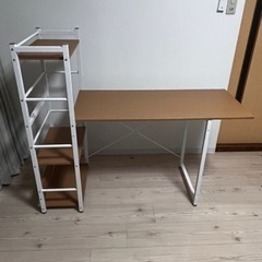 サイドラックデスク　ニトリの画像