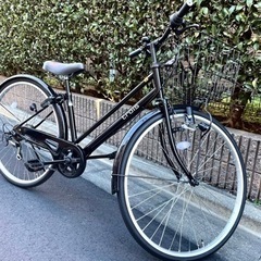 【引き取り限定】　自転車本体　27インチ　ママチャリ　6段変速ギ...