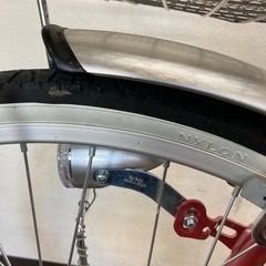 【中古品】U型フレーム軽快車 自転車 GAVLE イエブレ オートライト ローズ CF19-UCP241HD 24インチj12-63の画像
