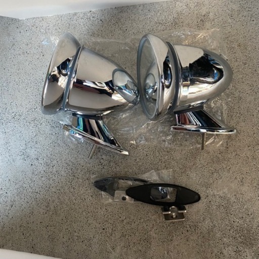 新品未使用　ムーンアイズ　砲弾型 クロムメッキフェンダーミラー