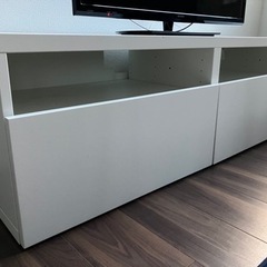 IKEA テレビ台 白 120の画像