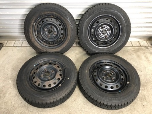 ② 18年製 バリ山‼️ 145/80R13 ウインターマックス スズキ鉄ホイール スタッドレス