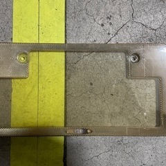 ウィザード ナンバーフレーム当時物？の画像