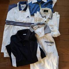 メンズスポーツシャツ　半袖　５枚 L, M