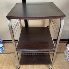 山善　二口コンセント付きレンジ台
