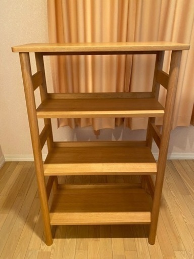 ほぼ新品 無印良品 3段シェルフ オーダーメイド リアルファニチャー