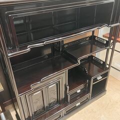 値下げしました!!】美品 飾り棚 茶棚 和風 木製 レトロ調 高級感 和室 No.