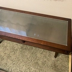 センターテーブル　ガラスの画像