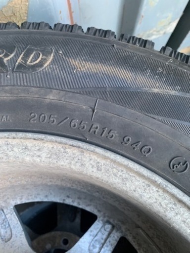 再投稿❗️アルミホイール❗️ハイエースで使用してました❗️15インチ❗️スタッドレス❗️