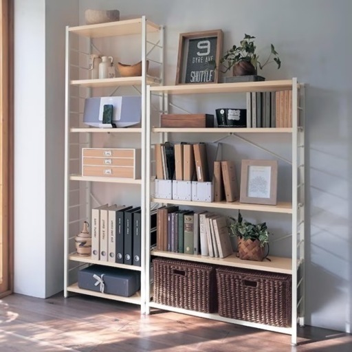 ベルメゾン本棚　スチールラック　オープンシェルフ 収納棚 飾り棚