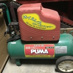エアーコンプレッサー　1.5馬力　単相100V  ジャンク品