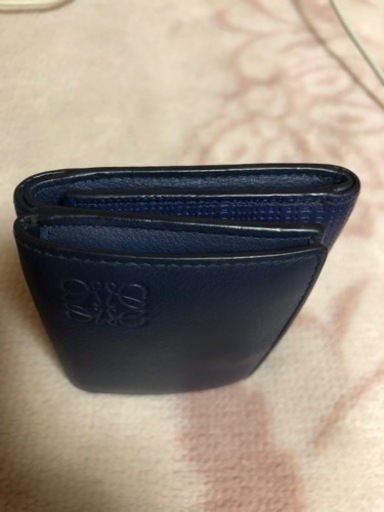 LOEWE ロエベ トライフォールド　リネン　三つ折り　小銭入れ付