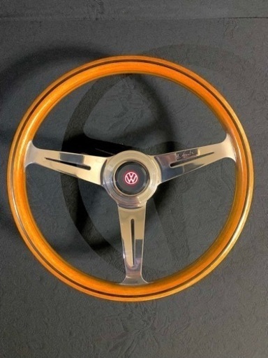 ナルディ　ウッドステアリング　ビートル　フォルクスワーゲン　ホーンリング　ボス付