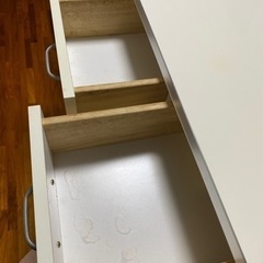 食器棚　白　キッチンカウンター　電源付きの画像