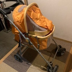 ペット用カート　オレンジ