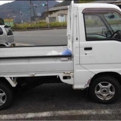 購入者決定しました。スバル　サンバートラック　車検約2年付き　軽トラック　4WD エアコン　パワステ付きの画像